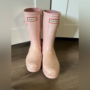 Hunter boots light pink